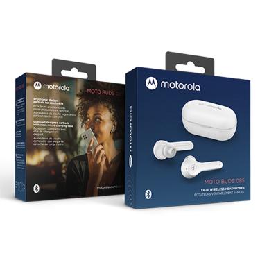 Imagem de Fone Bluetooth Motorola Moto Buds 85, A prova d'agua Branco