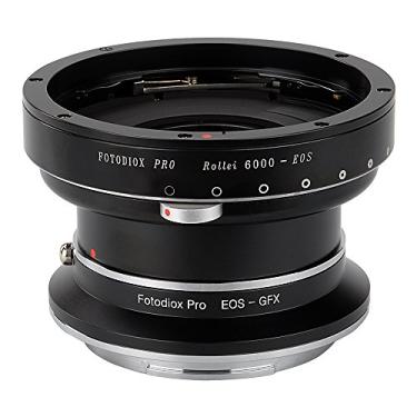 Imagem de Fotodiox Adaptador duplo para montagem de lente Pro Rollei 6000 (Rolleiflex) e lentes Canon EOS (EF/EF-S) D/SLR para câmera sem espelho G-Mount GFX