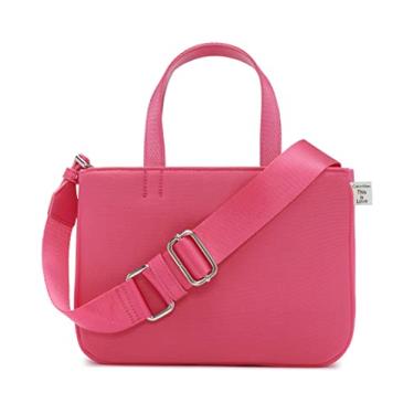 Imagem de Calvin Klein Mini bolsa transversal Tessa Key para itens da Tessa, flambe rosa