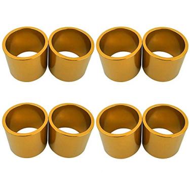Imagem de Kit 8 Espaçador Calypso de 30mm para Garfo Ahead em Alumínio Dourado