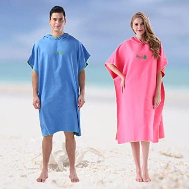 Imagem de Tingpai Toalha de banho de surf Poncho Robe de secagem rápida com capuz Cobertor de p ia de microfib Toalha de banho Toalha de banho Fato de mergulho Poncho de p ia pa adultos