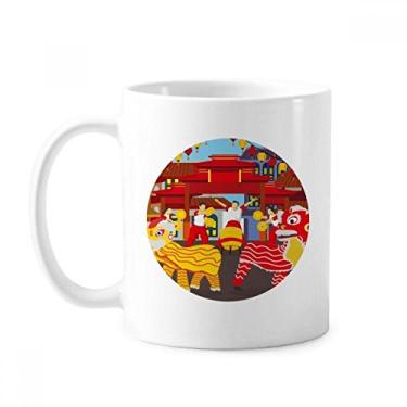 Imagem de Caneca chinesa personalizada da cidade chinesa de cerâmica para café e porcelana