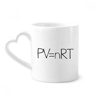 Imagem de Caneca Química Kowledge Ideal Gas State Caneca Café Cerâmica Copos Copo de Coração de Vidro
