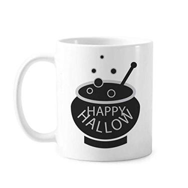 Imagem de Uma panela de presente Art Deco de Halloween preto caneca de cerâmica xícara de porcelana de café louça