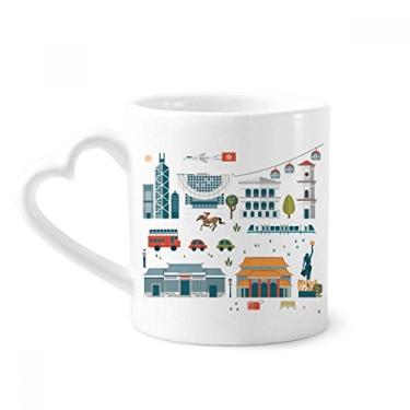 Imagem de Caneca Hong Kong Valuable Visiting Things café cerâmica copo de coração de vidro