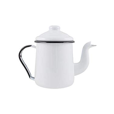 Imagem de Cafeteira Tradicional 12 Esmaltada Branca - 1100 ml - Ewel