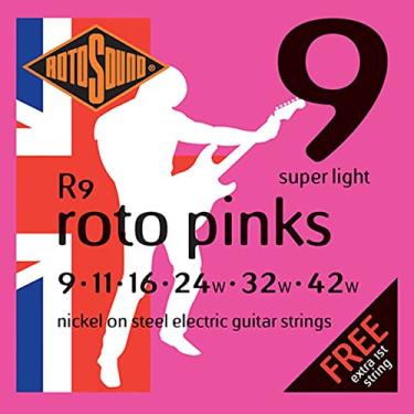 Imagem de Encordoamento Guitarra Rotosound - Roto Pinks - R9 - .009/.042