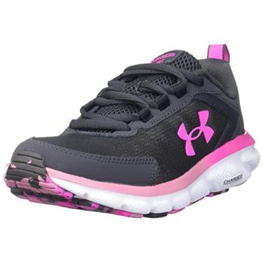 Imagem de Under Armour Charged Assert 9 feminino, Cinza (Jet Gray/Pink Elixir/Rebel Pink), 39