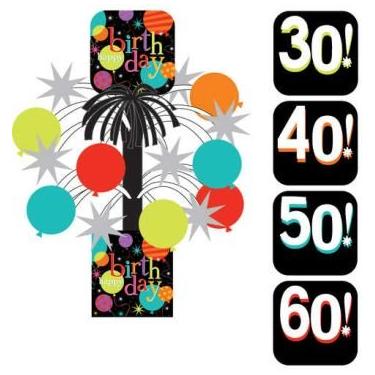 Imagem de Peça central Life Is Great com cartão "Happy Birthday"