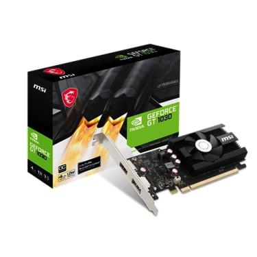 Imagem de MSI Placa de vídeo para jogos GeForce GT 1030 4GB GDRR4 64-bit HDCP suporta DirectX 12...