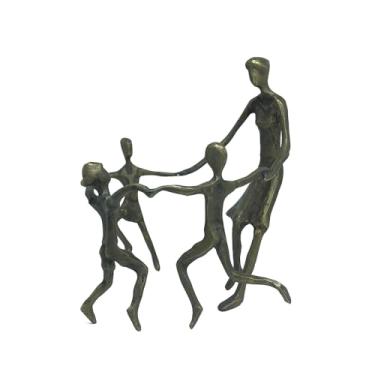 Imagem de Escultura Família Roda-Roda em Bronze