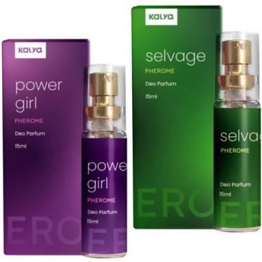 Imagem de Perfume Feminino E Masculino Power Girl Selvage Kit Com 2 - Kalya