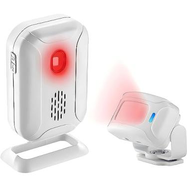 Imagem de Greencycle Campainha com sensor de movimento, campainha de porta para negócios ao entrar, campainha de entrada de loja, alerta de entrada de porta comercial, alarme de detecção de sensor de movimento,