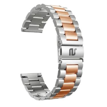 Imagem de Pulseiras NSmart magnética em aço inoxidável compativeis com Galaxy Watch Ultra 47mm (Prata Rose Gold 3 Elos, Watch 7 Ultra - 47mm)