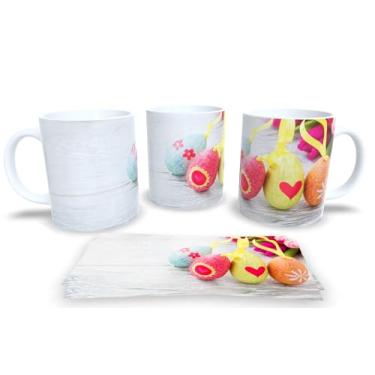 Imagem de Canecas Branca de Porcelana Personalizadas Pascoa (Pascoa 16)