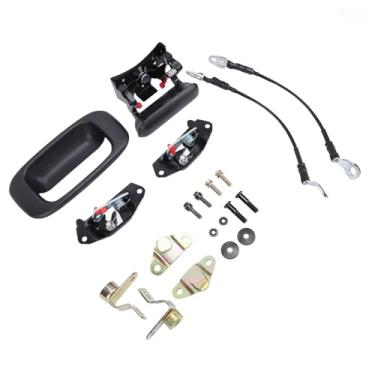 Imagem de Kit de Reparo de Hardware Porta Traseira 15078745 Conjunto de Moldura de Alça de Trava de Pino de Trava de Cabo de Dobradiça de Plástico para Modelo 1500 2500 3500 Exterior