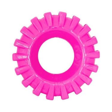 Imagem de Brinquedo Furacão Pet Pneu de Rally Rosa para Cães