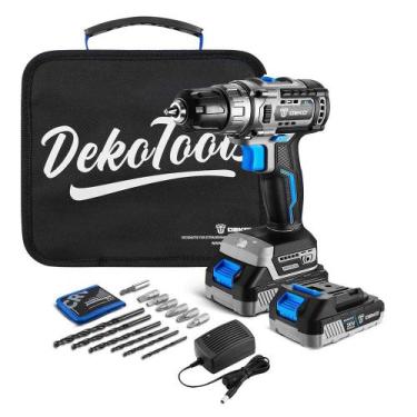 Imagem de Parafusadeira Furadeira 3/8 Pol. à Bateria 20V com Carregado - DEKO