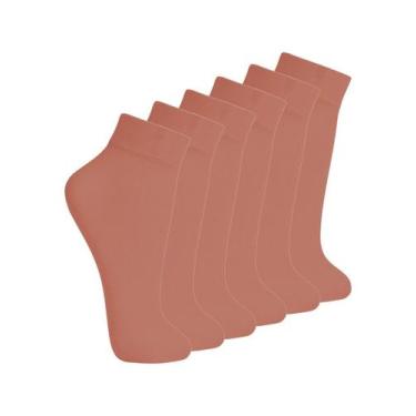 Imagem de Kit 6 Pares de Meias Fio 40 Opaca Lupo 5531-001, Bege