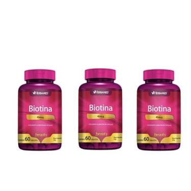 Imagem de Kit 3 Biotina 60 Capsulas - Herbamed Beauty