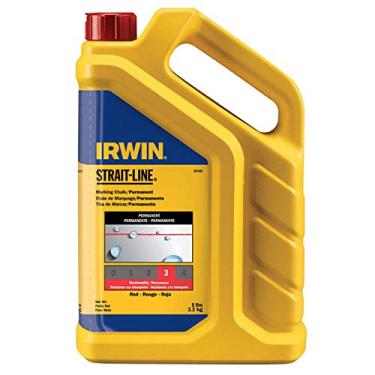 Imagem de Giz de marcação IRWIN linha reta, padrão, vermelho, 2,2 kg (65102)
