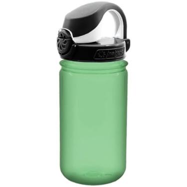 Imagem de Nalgene Garrafa de água Sustain Tritan Kids On The Fly sem BPA feita com material derivado de 50% de resíduos de plástico, à prova de vazamento, durável, livre de BPA, mosquetão, reutilizável, 340 g,