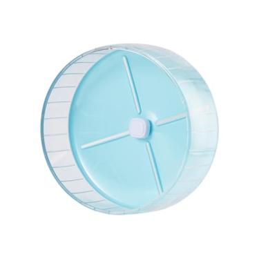 Imagem de WeiLaiKeQi Bola de exercício silenciosa para hamster, brinquedo de rolamento silencioso para hamster, roda de corrida para ratos, Azul