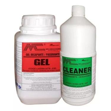 Imagem de Kit Gel Decapante 1,250 Kg + Desengraxante Avesta 1L Para Aço Inox e A