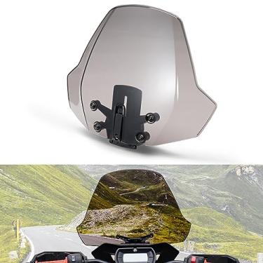Imagem de Ryker Sport Para-brisa Escuro Ajustável Colorido, Defletor de Vento Dianteiro Revestido Rígido A & UTV PRO para Acessórios Can Am Ryker 600 900 Edição Rally, Substituir OEM # 219401023
