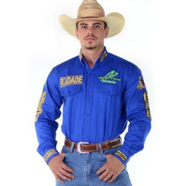 Imagem de Camisa Bordada Country Radade Masculina Green Team, P