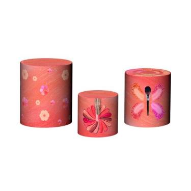 Imagem de Trio De Capa Cilindro - Maquiagem Pincéis Batom 002 - Via Cores
