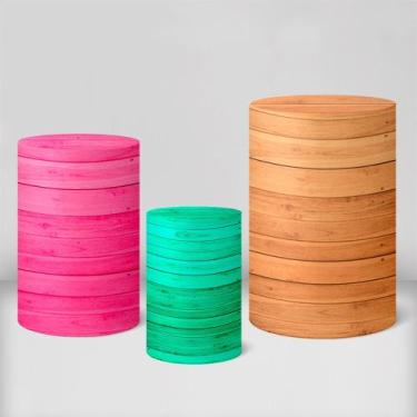 Imagem de Trio Capas De Cilindro C/ Elástico Bosque Encantado - Fadrix