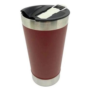 Imagem de Copo Termico 473 ml Cerveja Drink Chopp Com Tampa e Abridor - CASITA, 