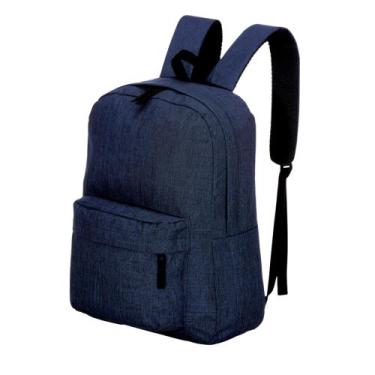 Imagem de Mochila Moderna Basica Escolar - Asia, Cinza, Preto ou azul marinho