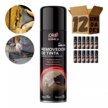 Imagem de Kit 12 Spray Removedor De Tinta E Verniz Orbi 340ml