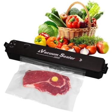 Imagem de Seladora Vácuo Plástico Portátil Alimentos Preta Bivolt - Jpg Home