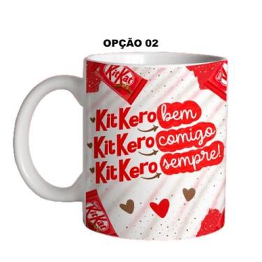 Imagem de Caneca 325ml Flork Páscoa Kit Kat Kit Kero bem comigo sempre - LARANJA