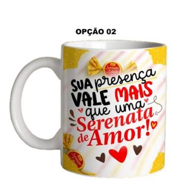 Imagem de Caneca 325ml Páscoa Serenata de amor Sua presença vale mais - LARANJA 