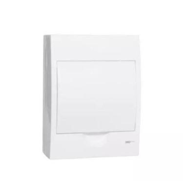 Imagem de Quadro de Distribuição Sobrepor Margirius Para 6 Disjuntores Branco