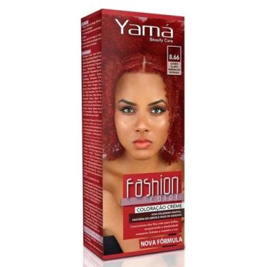 Imagem de Coloração Fashion Color 8.66 Louro Claro Vermelho Intenso 60g - Yamá
