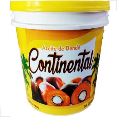 Imagem de Azeite de Dende Óleo Tempero Comida Bahiana 16L Continental, 16 Litros