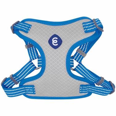 Imagem de Blueberry Pet Essentials Back to Basics Colete refletivo para cães, azul francês, grande, peitoral ajustável para cães