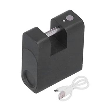 Imagem de Cadeado de impressão digital Vomeko, cadeado de impressão digital antirroubo, cadeado biométrico sem chave, para mala, mochila, gaveta, gabinete, bateria de lítio recarregável de
