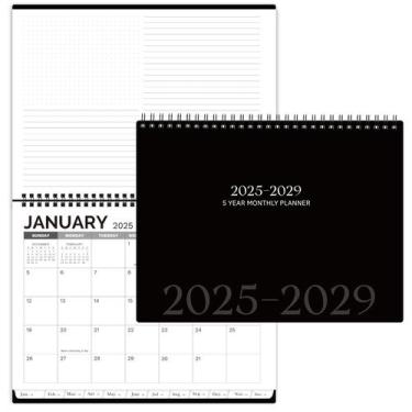 Imagem de Agenda Mensal Tullofa 2025-2029 - Com Abas e Bolsos - Preta