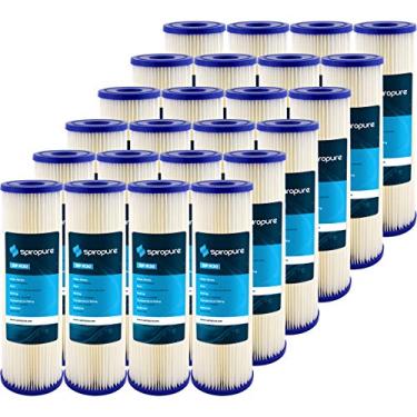 Imagem de SpiroPure SP-R30 10 x 2,5 cartucho de filtro de água de sedimento de poliéster plissado 30 mícrons SPC-25-1030 R30 155017-43 (caixa com 24)