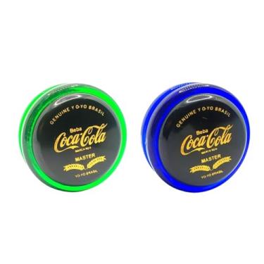 Imagem de Kit Com 2 Ioiôs Premium Edição Limitada Profissional Refrigerantes - Yoyobrasil (Verde e Azul)