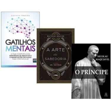 Imagem de Livro Gatilhos Mentais + A Arte da Sabedoria + O príncipe - DVS e Prin