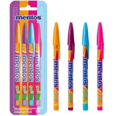 Imagem de Caneta Esferografica MENTOS 4 cores - Compactor