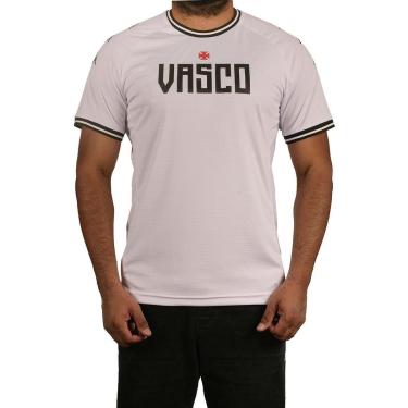 Imagem de Camisa Vasco Lettering Masculina Kappa Original 24/25 Branca-Masculino