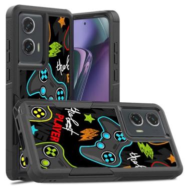Imagem de Candykisscase Para Moto G Power, o melhor padrão de videogame de jogador, absorção de choque, PC rígido e capa protetora de camada dupla híbrida de silicone interno para Moto G Stylus 5G (Moto G